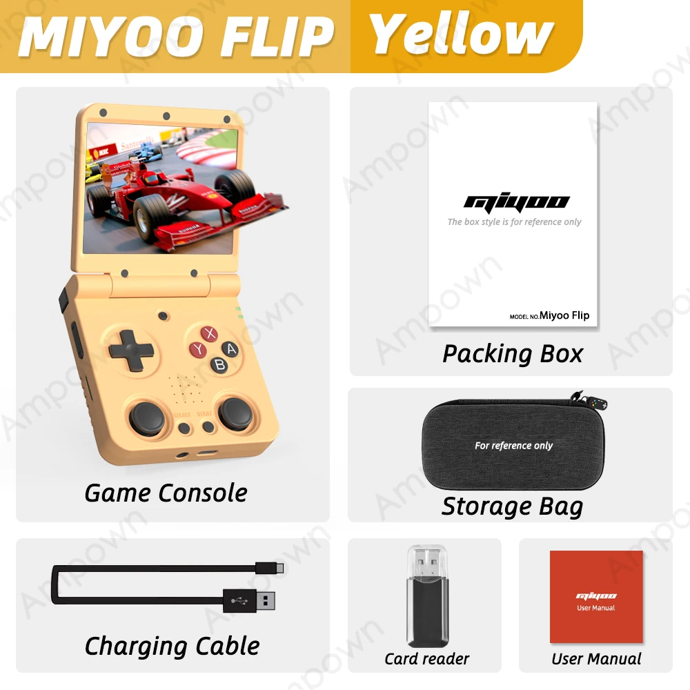 Retro Gaming Hdmi - 미유 플립 V2 포켓 플레이어 콘솔