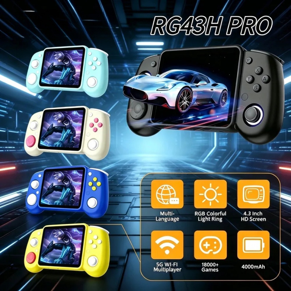 Retro Gaming Pro - RG43H Pro 휴대용 레트로 핸드헬드 게임