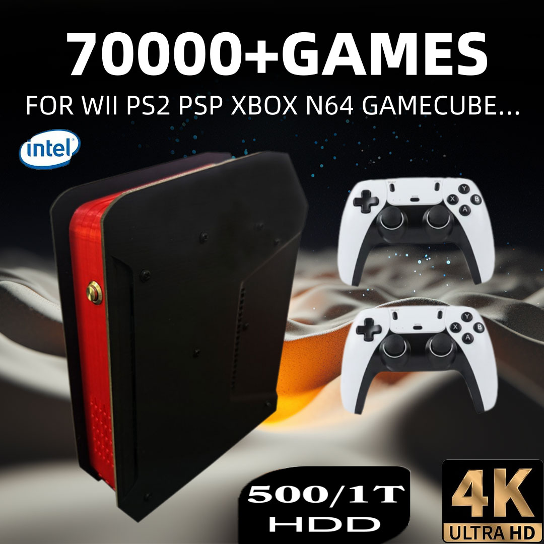 Retro Gaming Pro - PS2/PSP/WII/N64/DC/SS 용 1T 듀얼 시스템 및