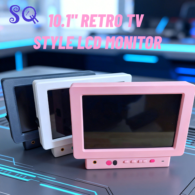 Retro Gaming Years - 10.1인치 레트로 CRT 스타일 LCD 모니터
