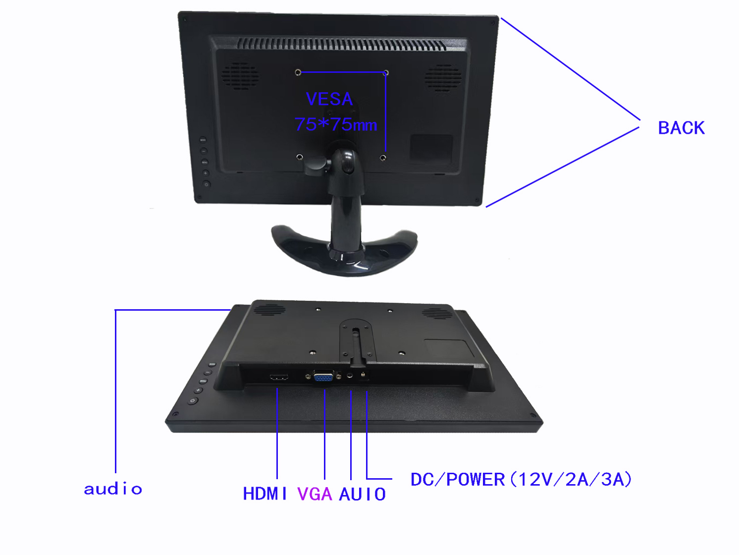 AV HDMI BNC VGA 입력이 포함된 11.6인치 - Retro Gaming Monitor 리뷰 및 가격