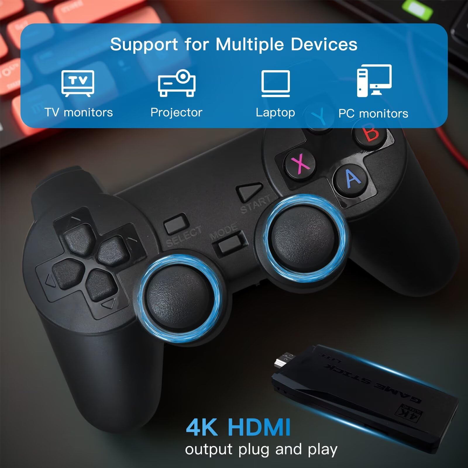 레트로 비디오 게임 콘솔 4K 게임 스틱 TV HD 내 - Retro Gaming Hdmi 리뷰 및 가격