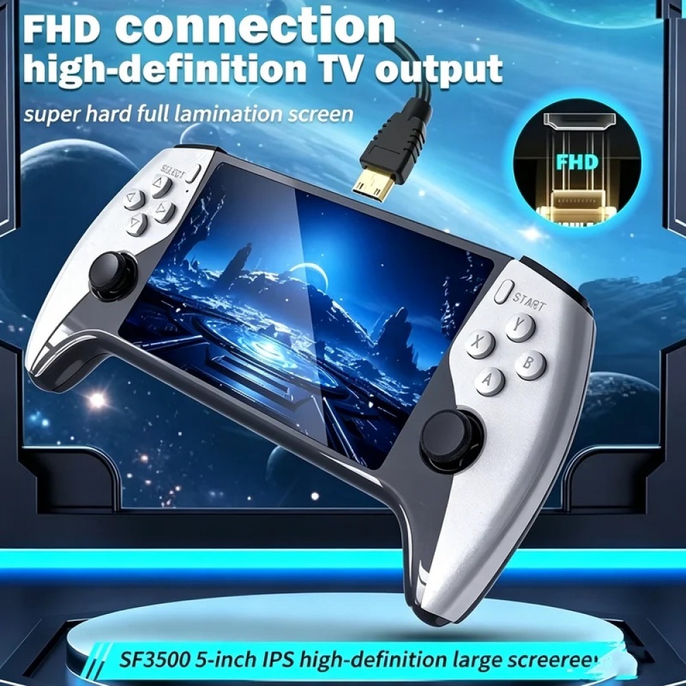SF3500 5인치 휴대용 게임 콘솔 (PS1, GBA - Retro Gaming Pro 리뷰 및 가격